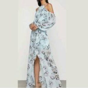 BCBGMaxAzria Floral Print Maxi Dress 8
